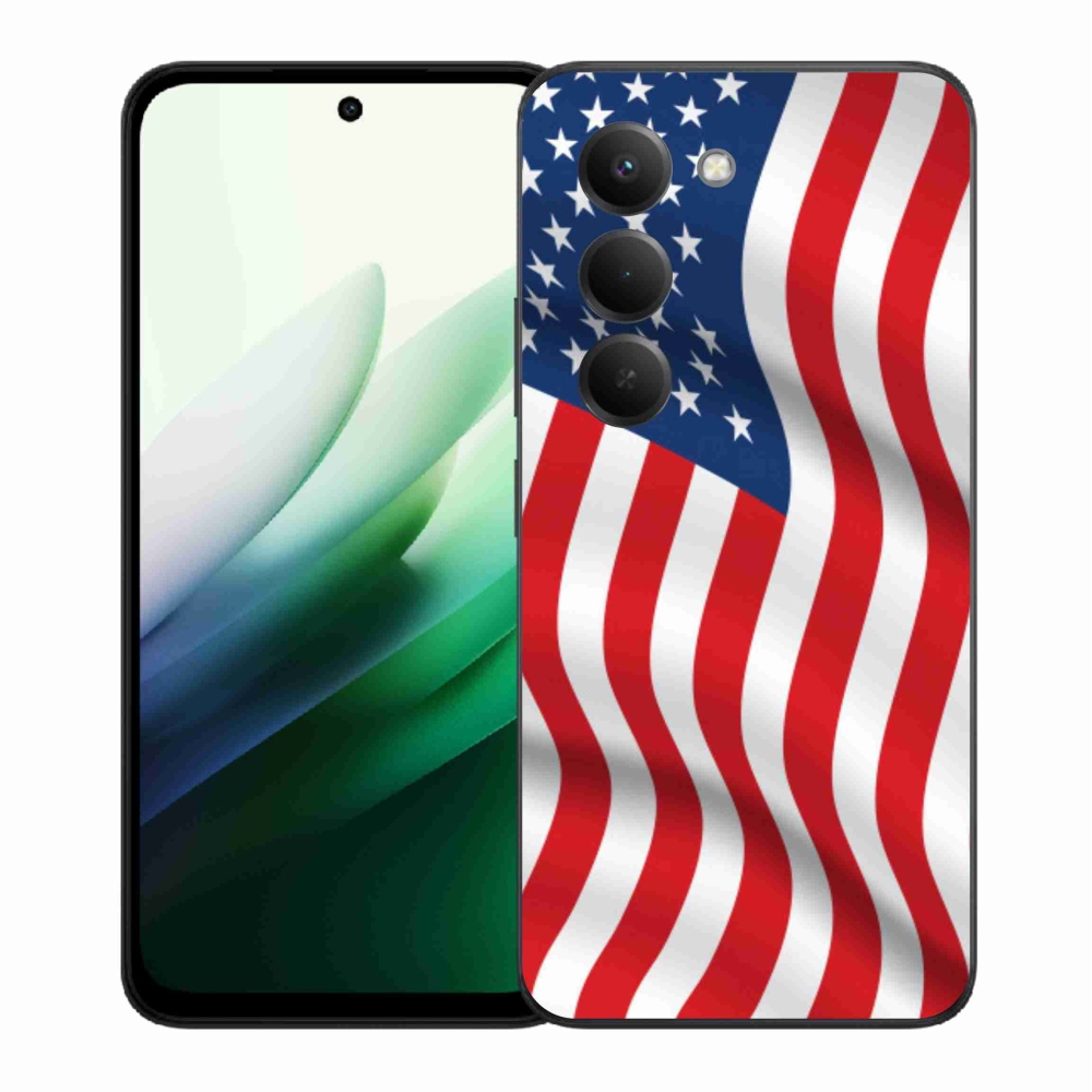Gélový kryt mmCase na Xiaomi Redmi 15 5G (169mm) - USA vlajka
