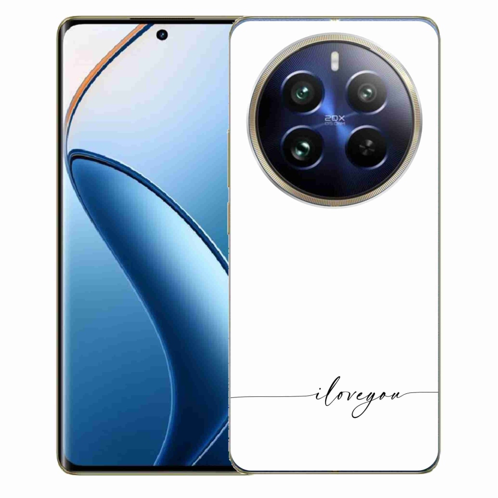 Gélový kryt mmCase na Realme 12 Pro 5G/12 Pro+ 5G - I love you biele pozadie