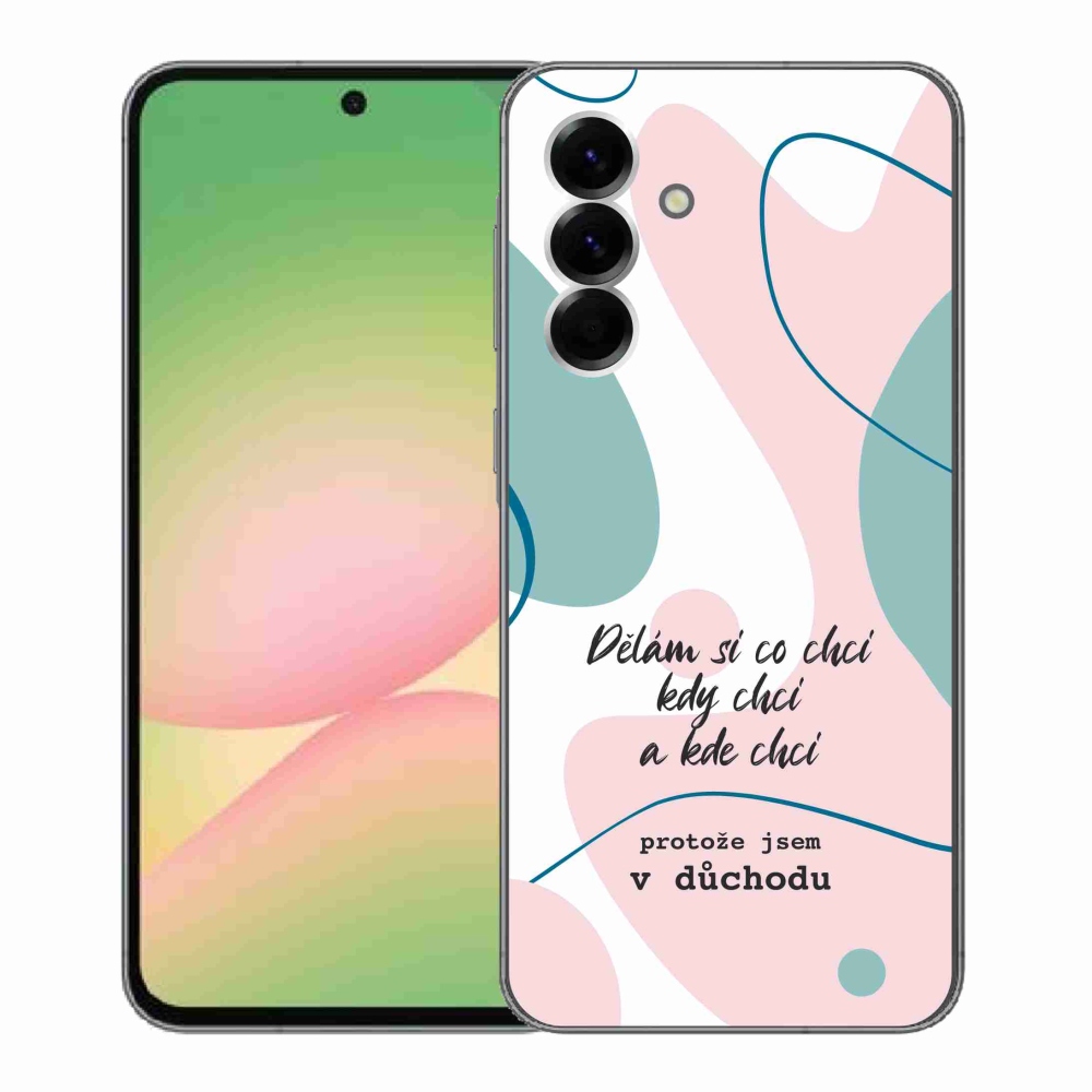 Gélový kryt mmCase na Samsung Galaxy A56 5G - vtipný text 10 biele pozadie