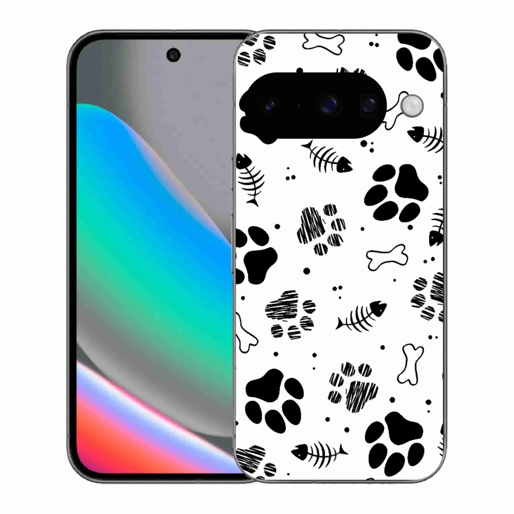 Gélový kryt mmCase na Google Pixel 10 - psie labky 1
