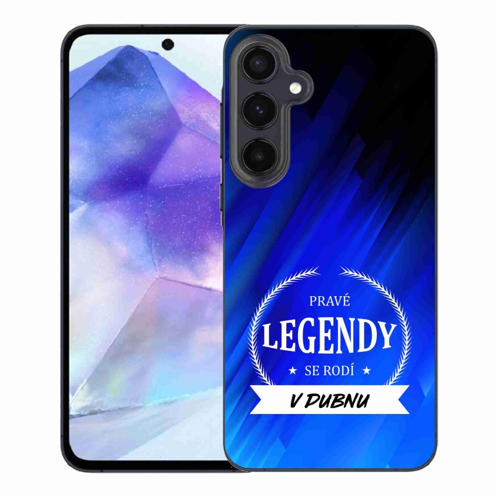 Gélový kryt mmCase na Samsung Galaxy A55 5G - legendy v apríli modrej pozadí