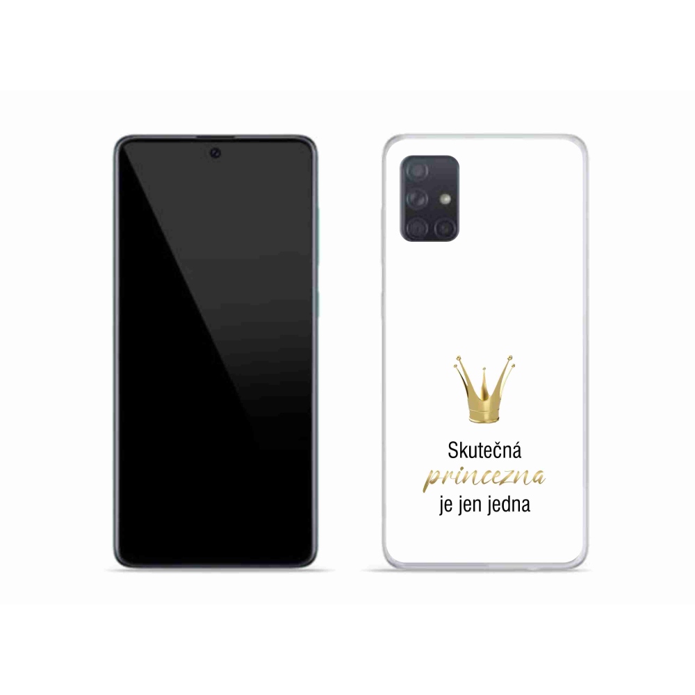 Gélový kryt mmCase na Samsung Galaxy A51 - skutočná princezná biele pozadie