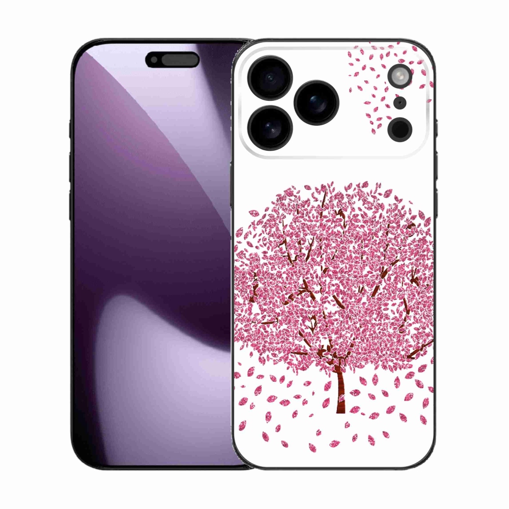 Gélový kryt mmCase na iPhone 17 Pro Max - kreslený strom s listami