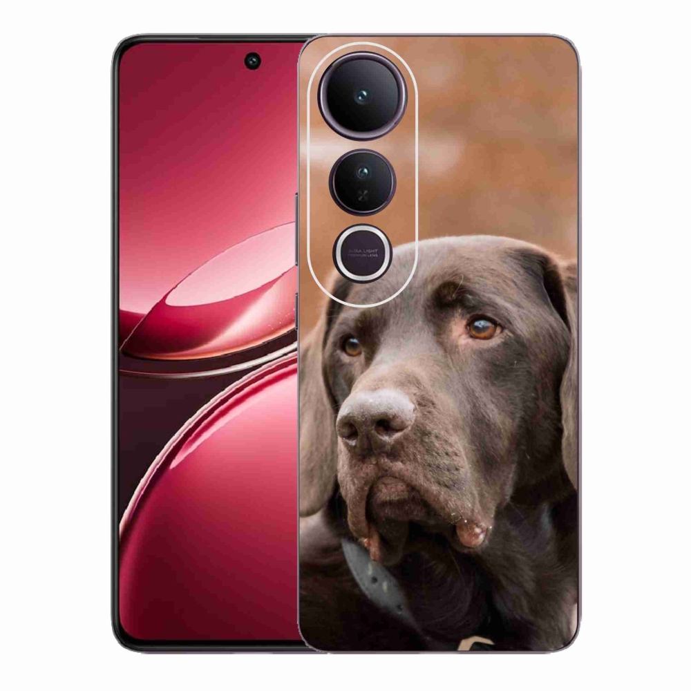 Gélový kryt mmCase na Vivo V50 Lite 4G/5G - hnedý labrador