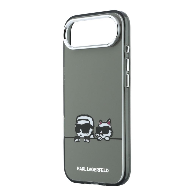 Karl Lagerfeld IML K&CH Heads Logo MagSafe zadný kryt pre iPhone Air Black