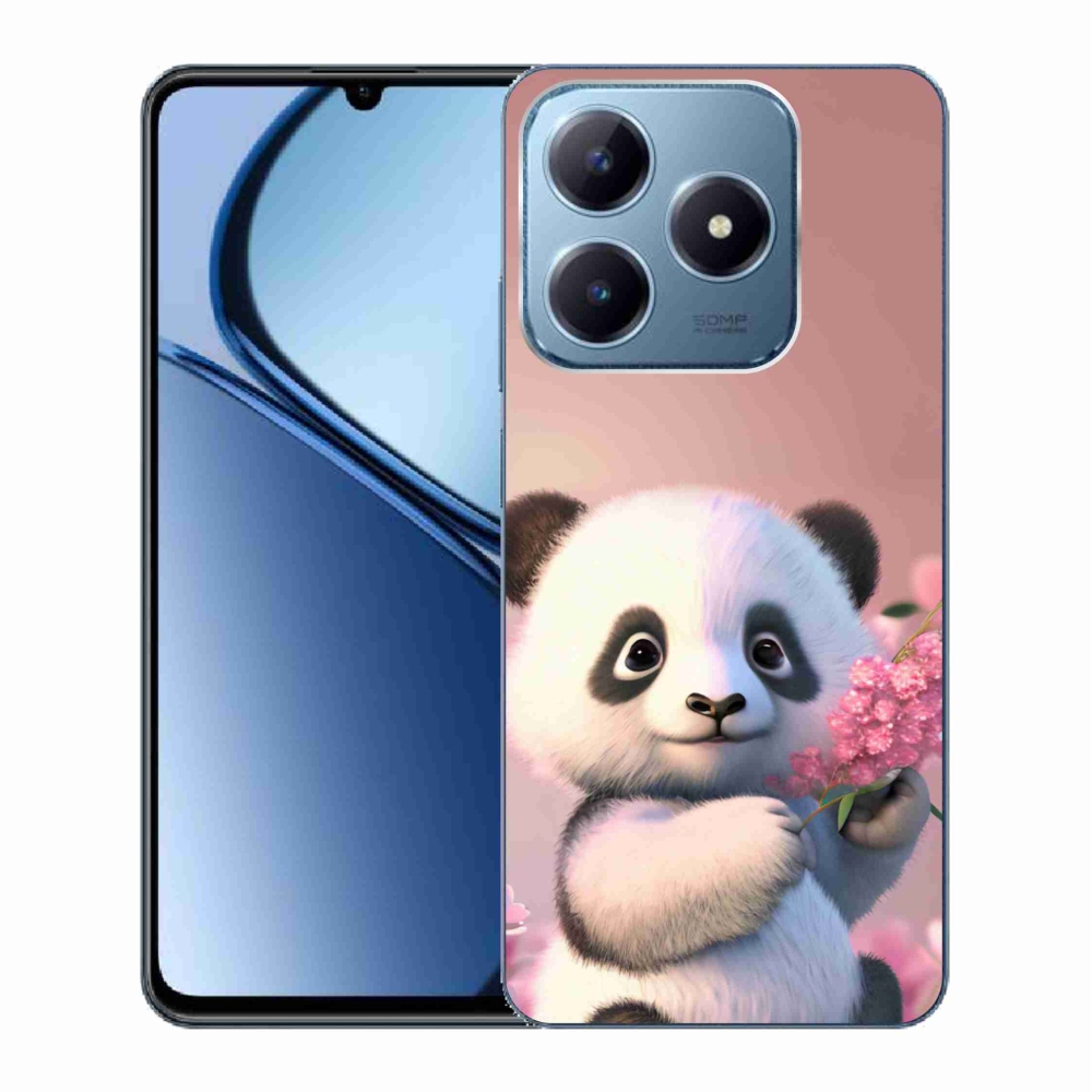 Gélový kryt mmCase na Realme C63 - roztomilá panda