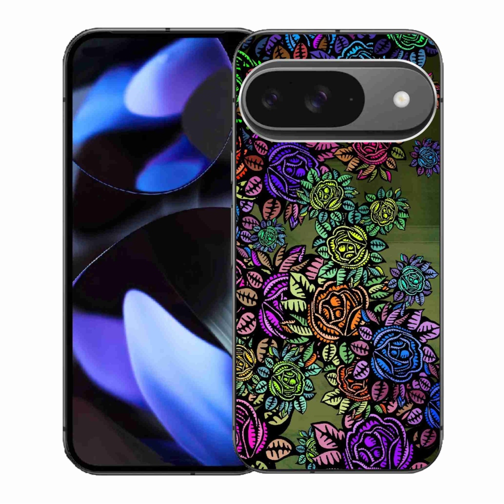 Gélový kryt mmCase na Google Pixel 9/9 Pro - kvety 6