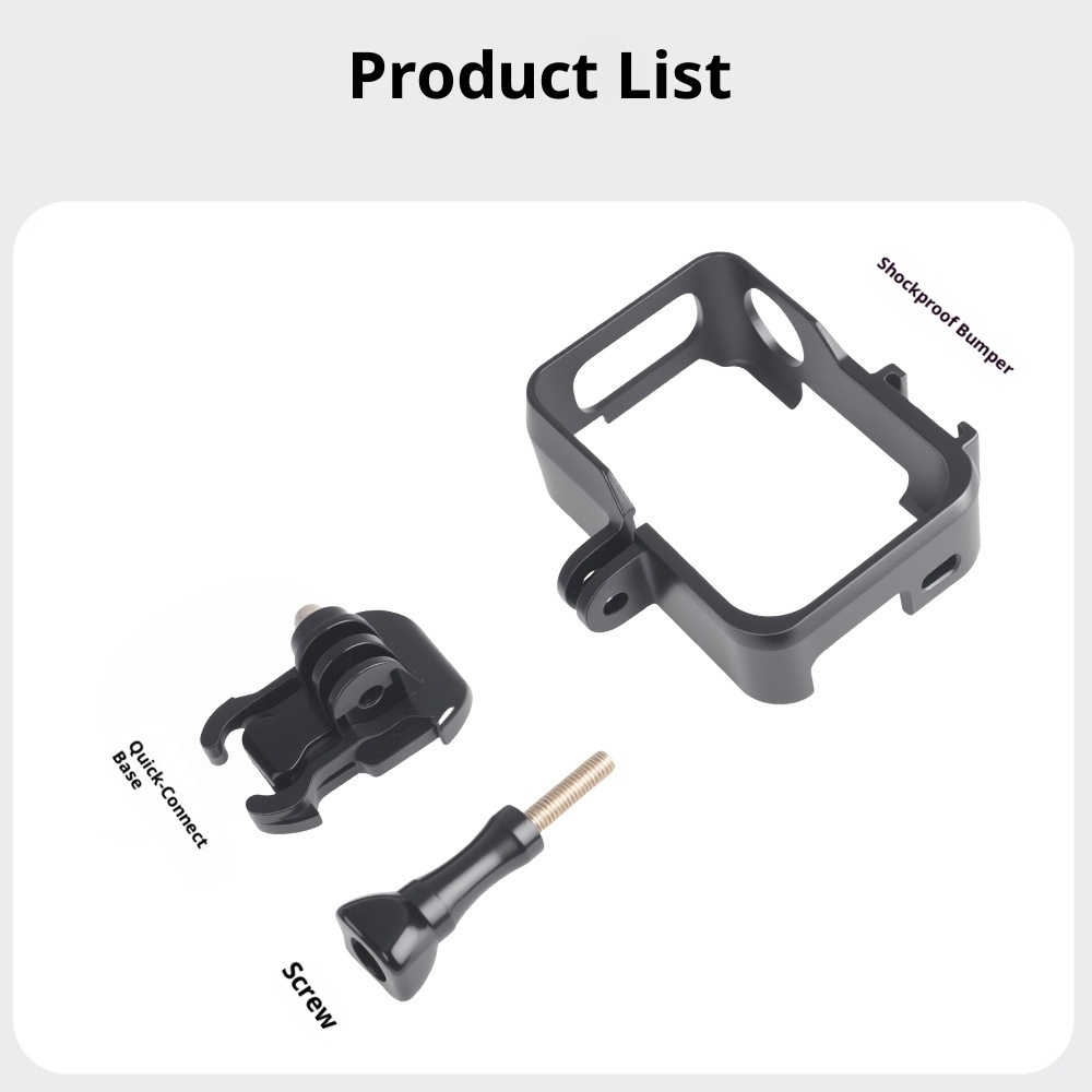 Ľahký ochranný rám s rýchloupínacou základňou pre Insta360 GO Ultra