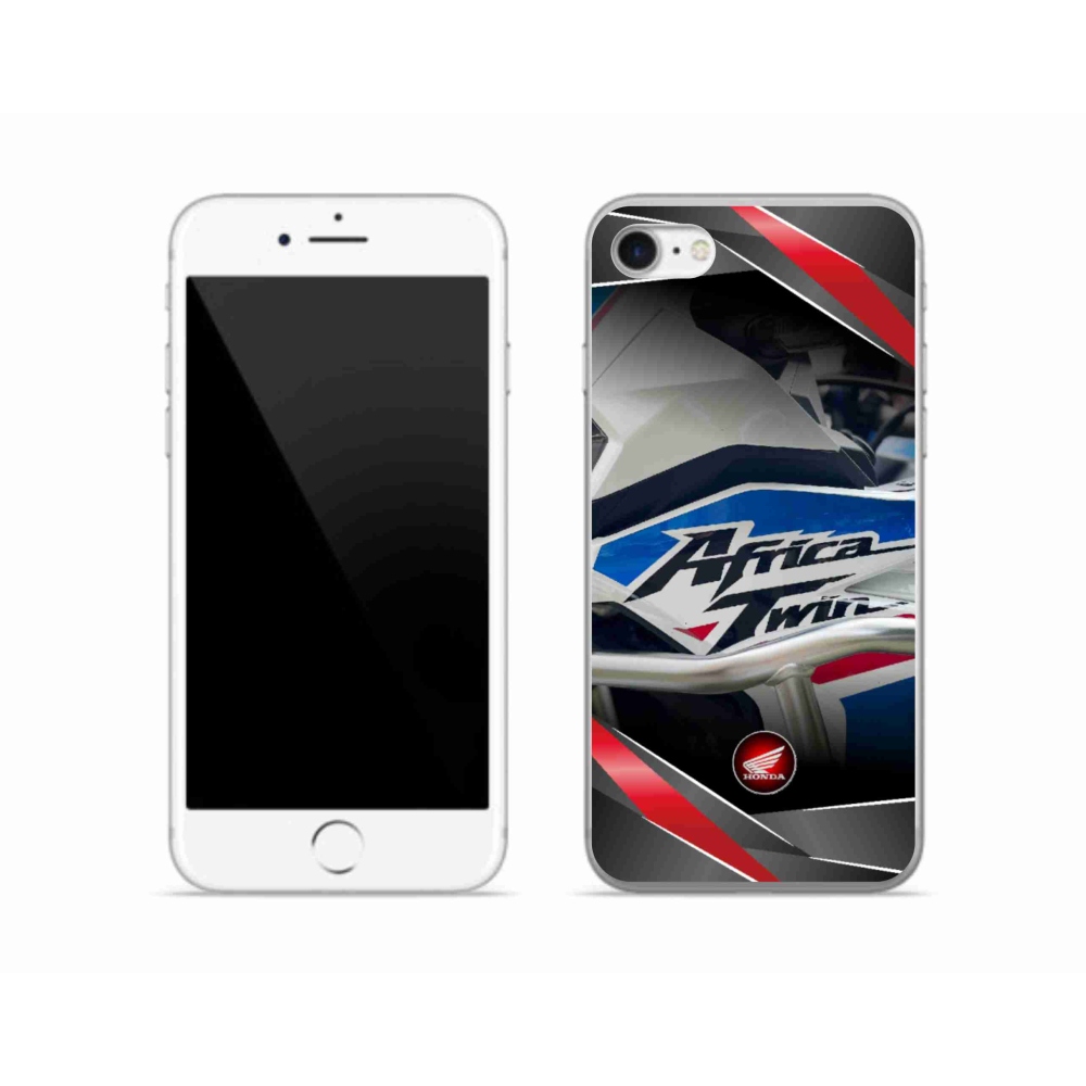Gélový kryt mmCase na iPhone SE (2022) - motorka honda