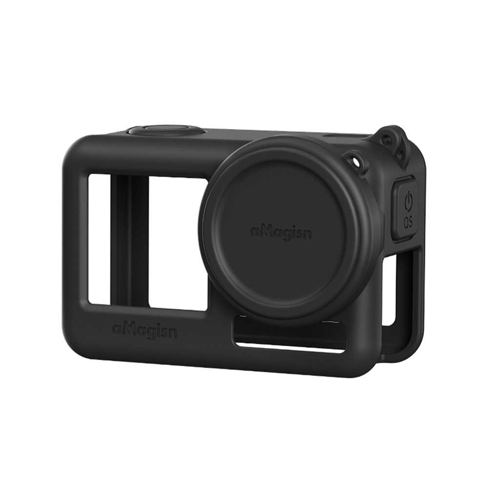 AMAGISN silikónový ochranný obal pre DJI Osmo Action 4 a Action 3 - čierny