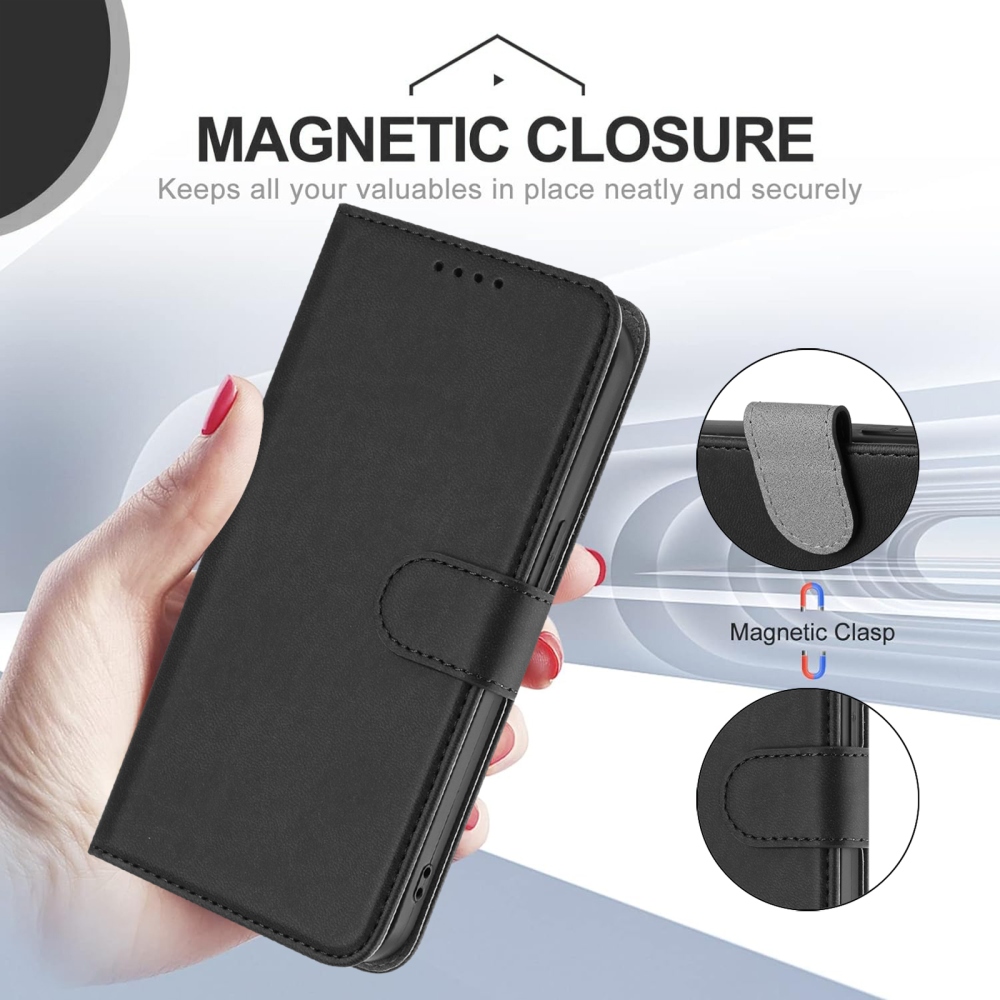 Snap knižkové púzdro na Xiaomi Redmi 15 4G/5G (171mm) - čierne