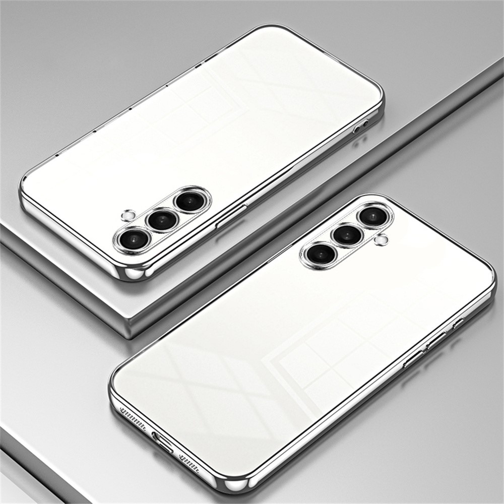 Electro gélový obal na Samsung Galaxy A27 - strieborný