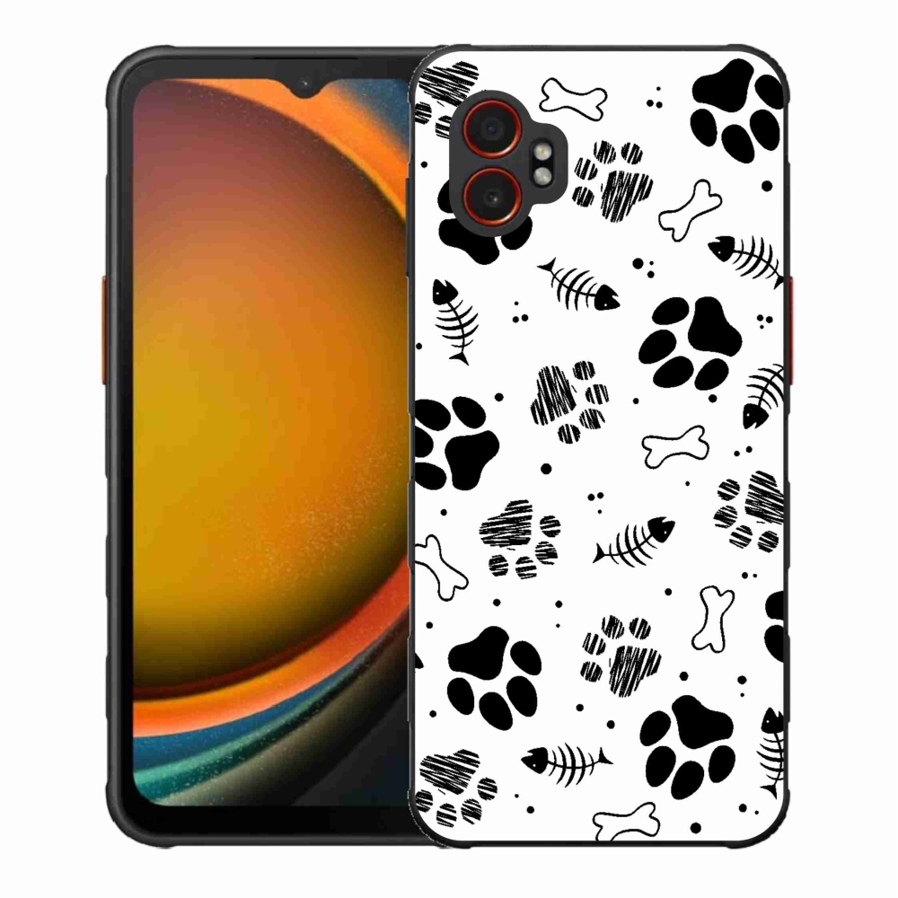 Gélový kryt mmCase na Samsung Galaxy Xcover 7 Pro - psie labky 1