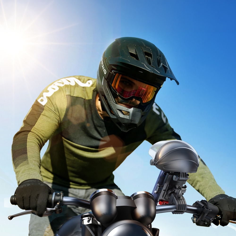 Držiak na bicykel a motorku Joyroom JR-ZS526 so slnečnou clonou – čierny