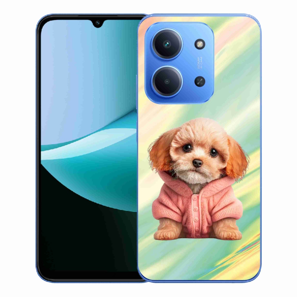 Gélový kryt mmCase na Xiaomi Redmi 15C 4G/5G (173mm) - šteňa vo svetri