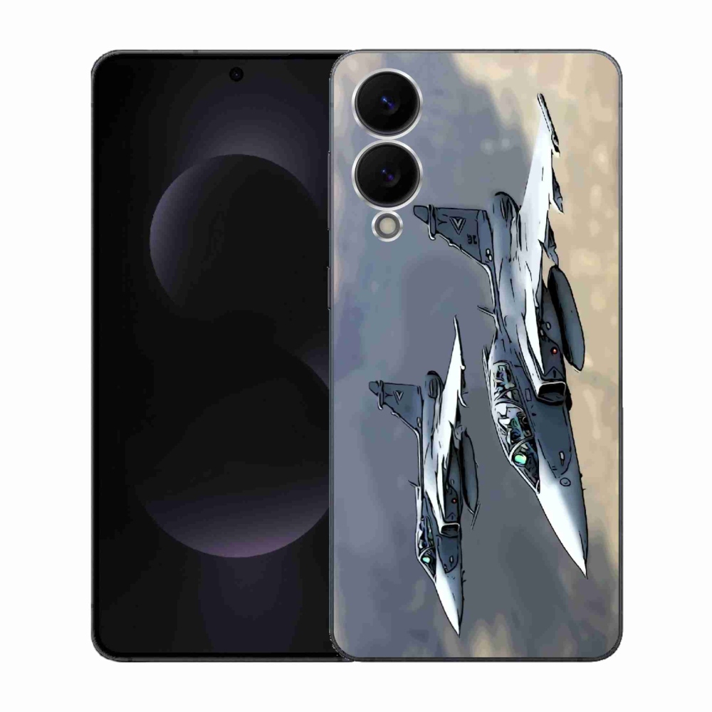 Gélový kryt mmCase na Samsung Galaxy S25 Edge - stíhačky