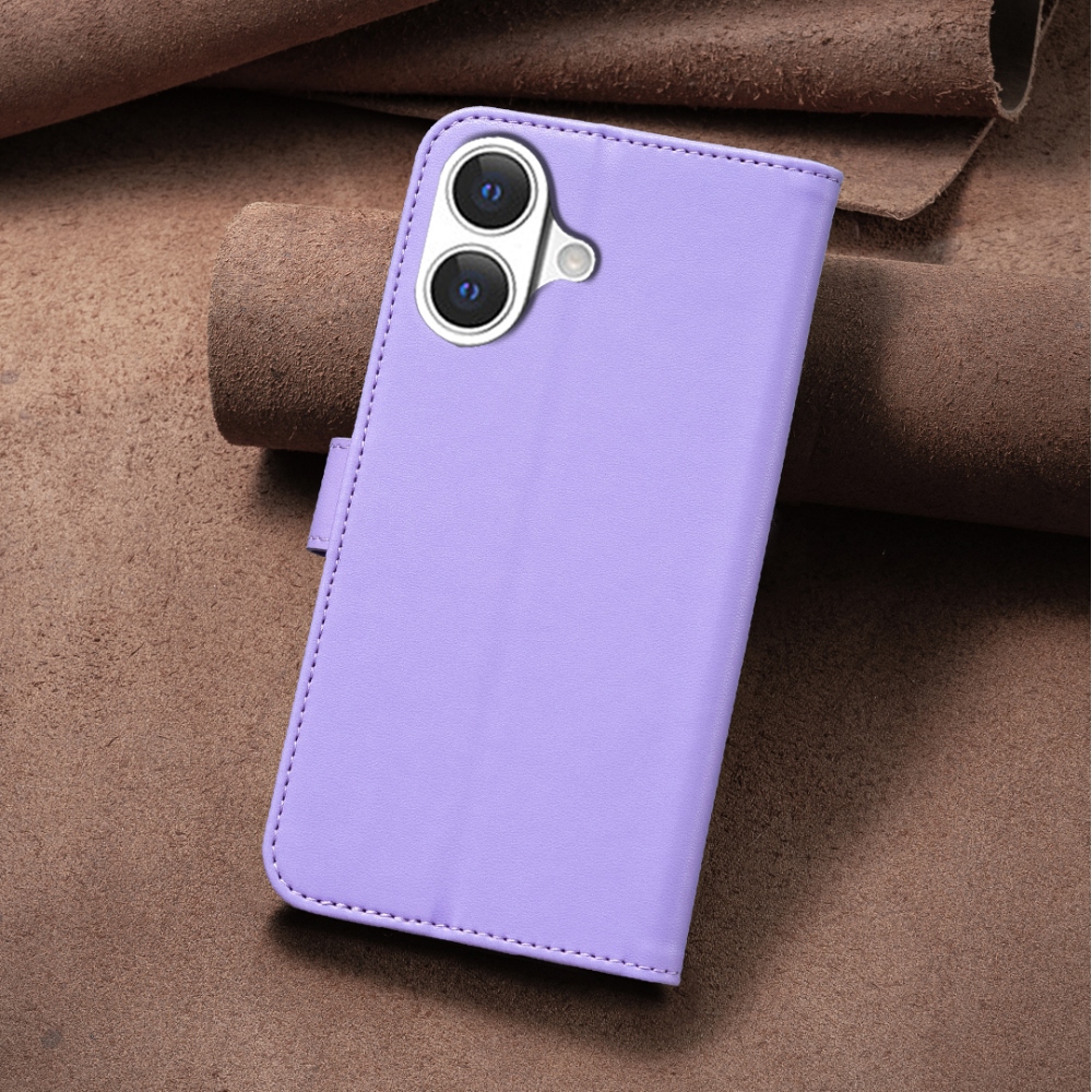 Clover knižkové púzdro na iPhone 17 - fialové