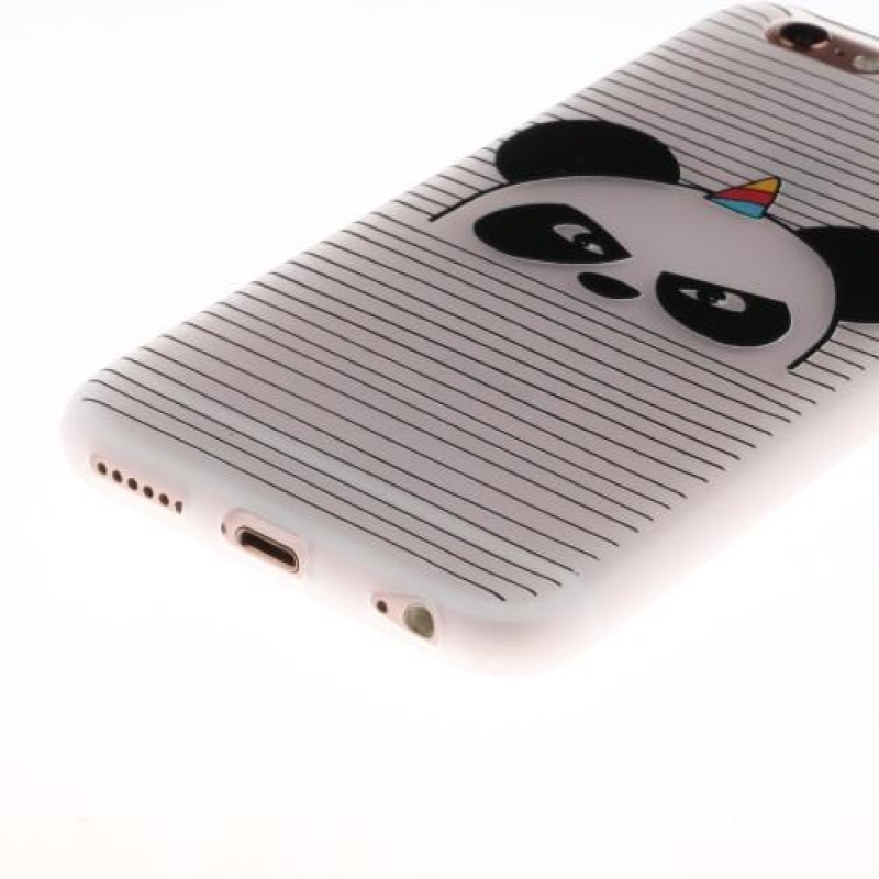 Emboss gélový obal na iPhone 6 Plus a 6s Plus - panda