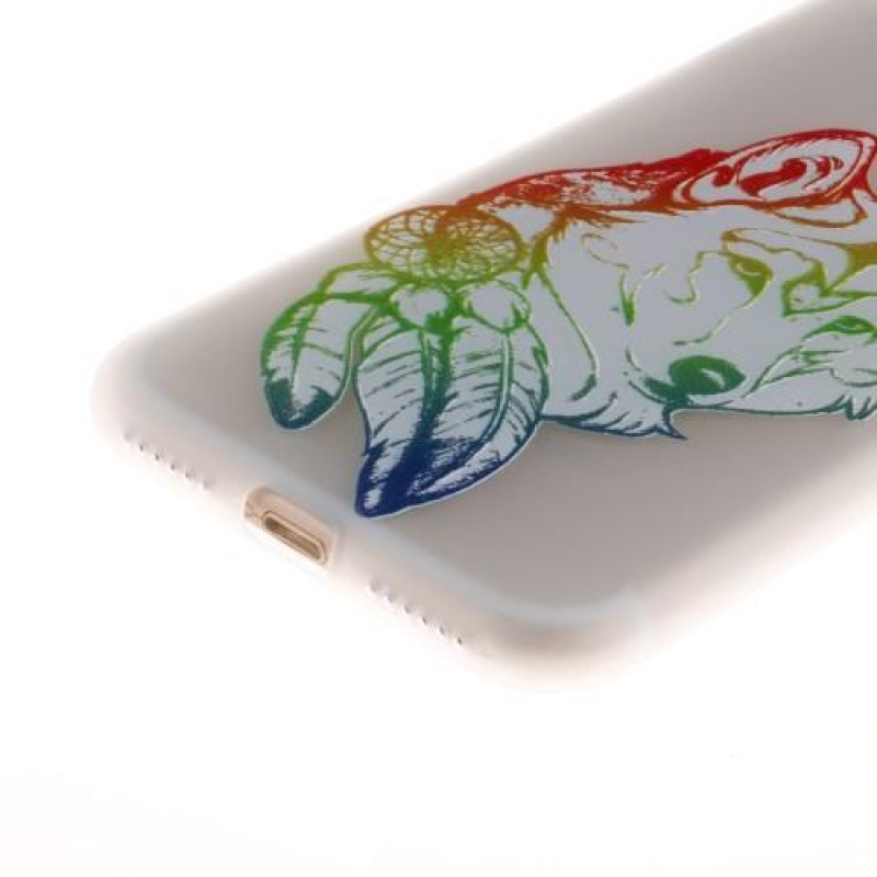 Emboss gélový obal na iPhone 7 a iPhone 8 - líška