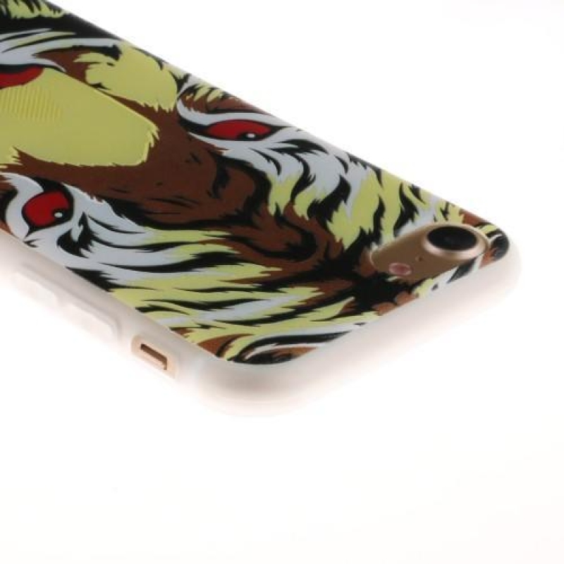 Emboss gélový obal na iPhone 7 a iPhone 8 - tiger