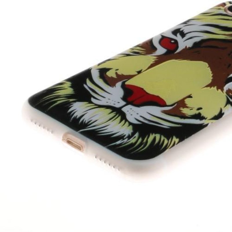 Emboss gélový obal na iPhone 7 a iPhone 8 - tiger