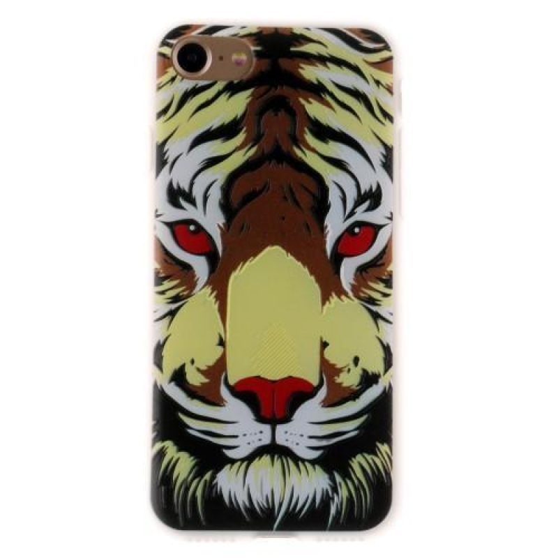 Emboss gélový obal na iPhone 7 a iPhone 8 - tiger