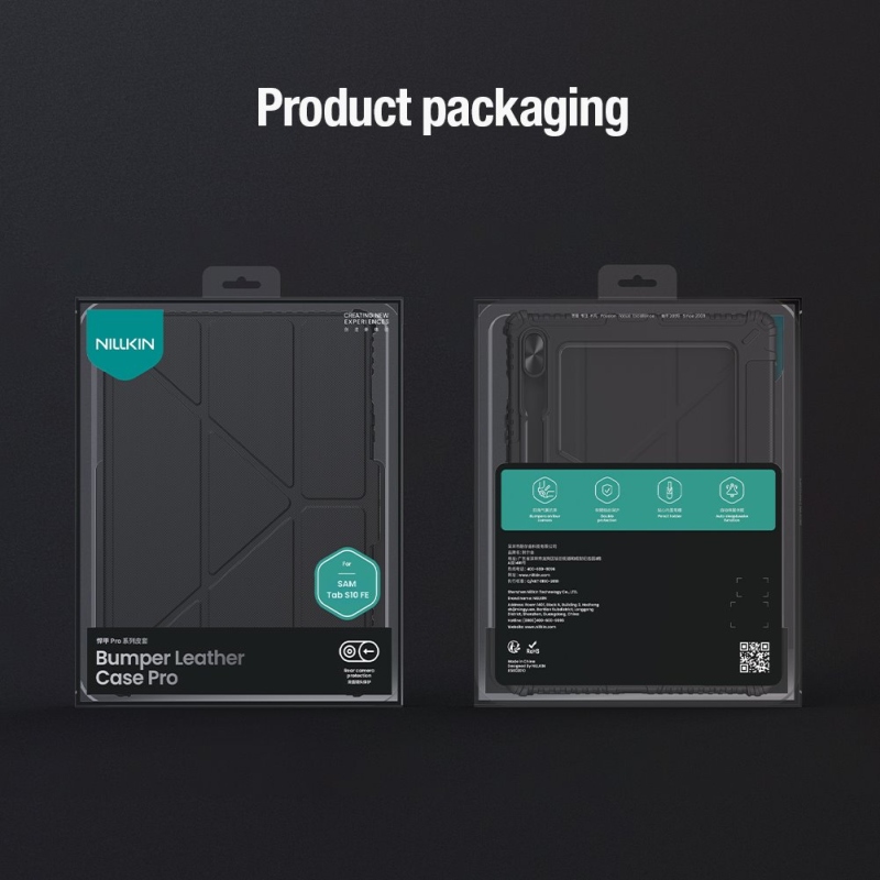 Nillkin Bumper PRO Protective Stand Case Multi-angle pre Samsung Galaxy Tab S10 FE Black
