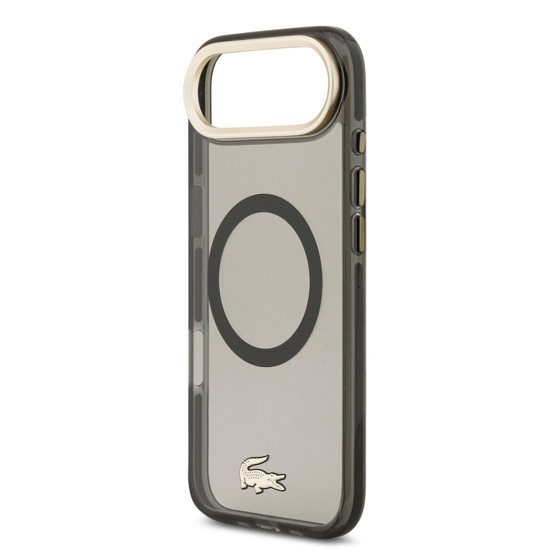 Lacoste PC/TPU matný povrch Gold Logo MagSafe zadný kryt pre iPhone Air Black