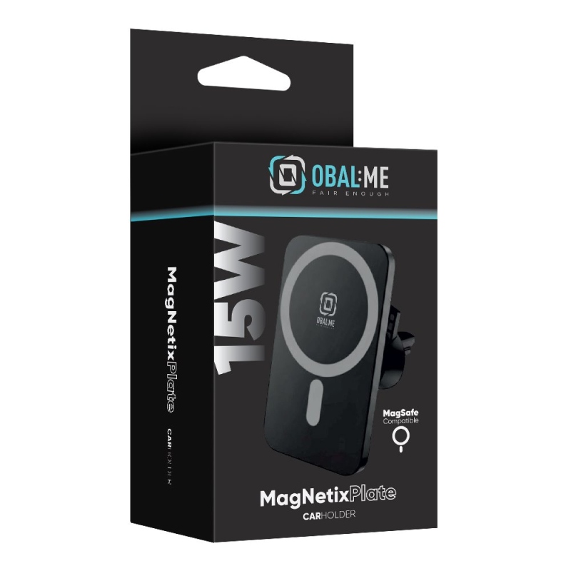 BALENIE:ME MagNetix Plate Bezdrôtový držiak na nabíjanie do auta 15W Black