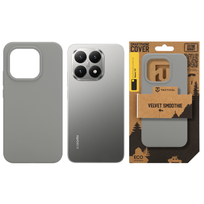 Taktický zamatový kryt Smoothie pre Xiaomi 15T Foggy