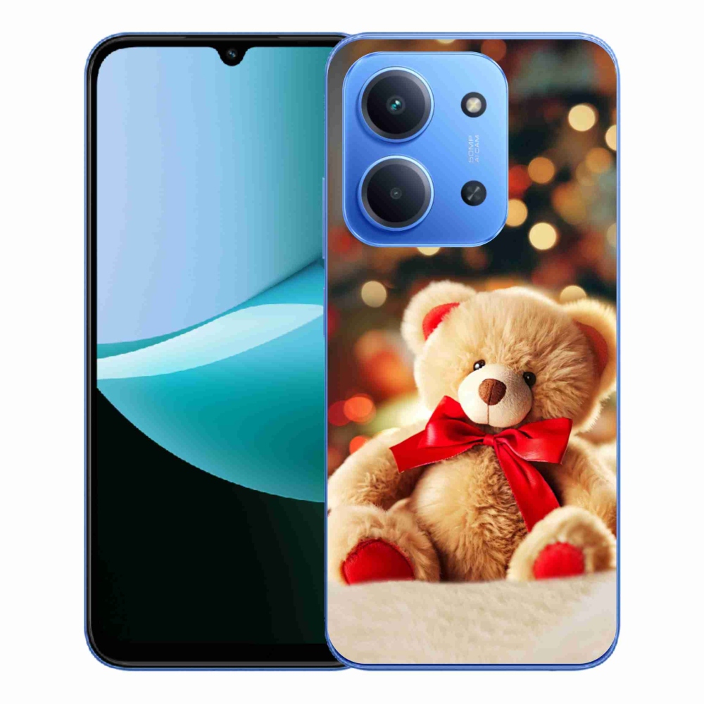 Gélový kryt mmCase na Xiaomi Redmi 15C 4G/5G (173mm) - plyšový medvedík