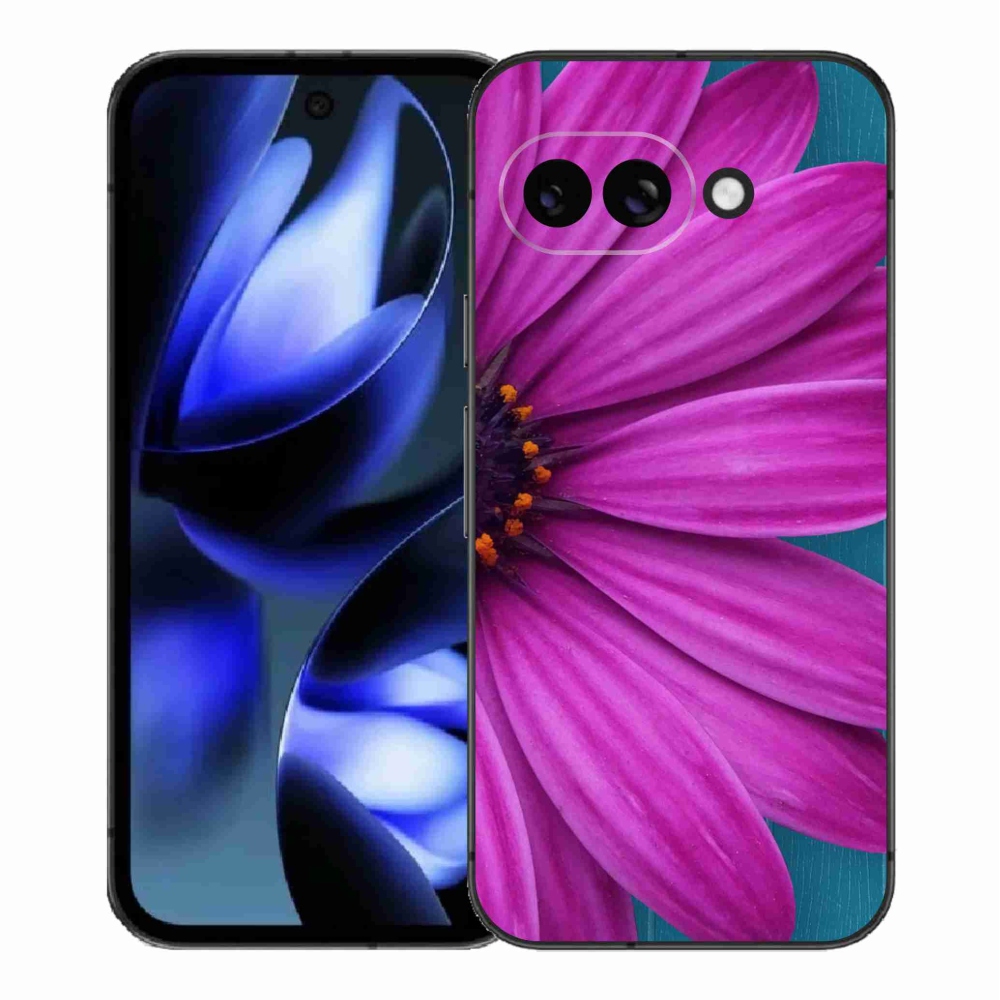 Gélový kryt mmCase na Google Pixel 9a - fialová margaréta