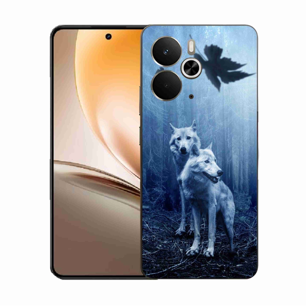 Gélový kryt mmCase na Realme 14 5G - vlci v lese