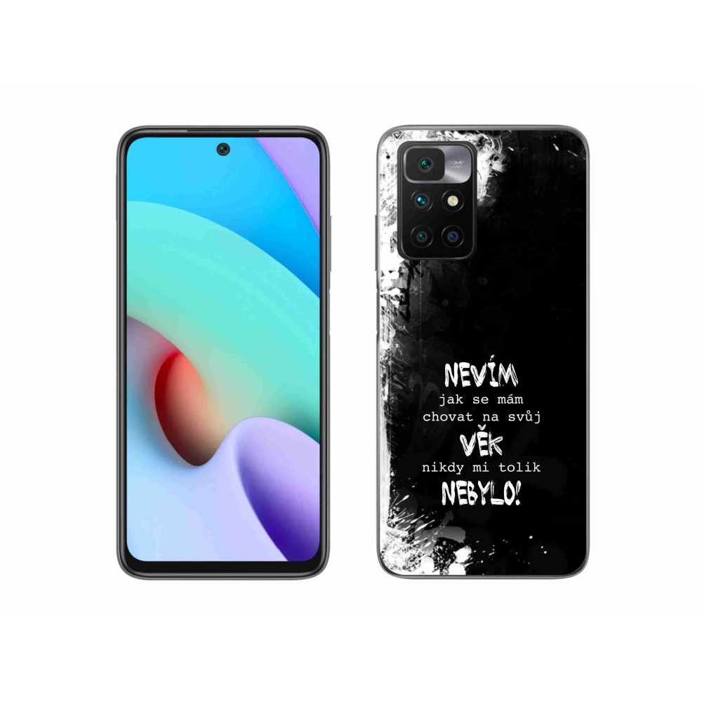 Gélový kryt mmCase na Xiaomi Redmi 10/Redmi 10 (2022) - vtipný text 14 čierne pozadie