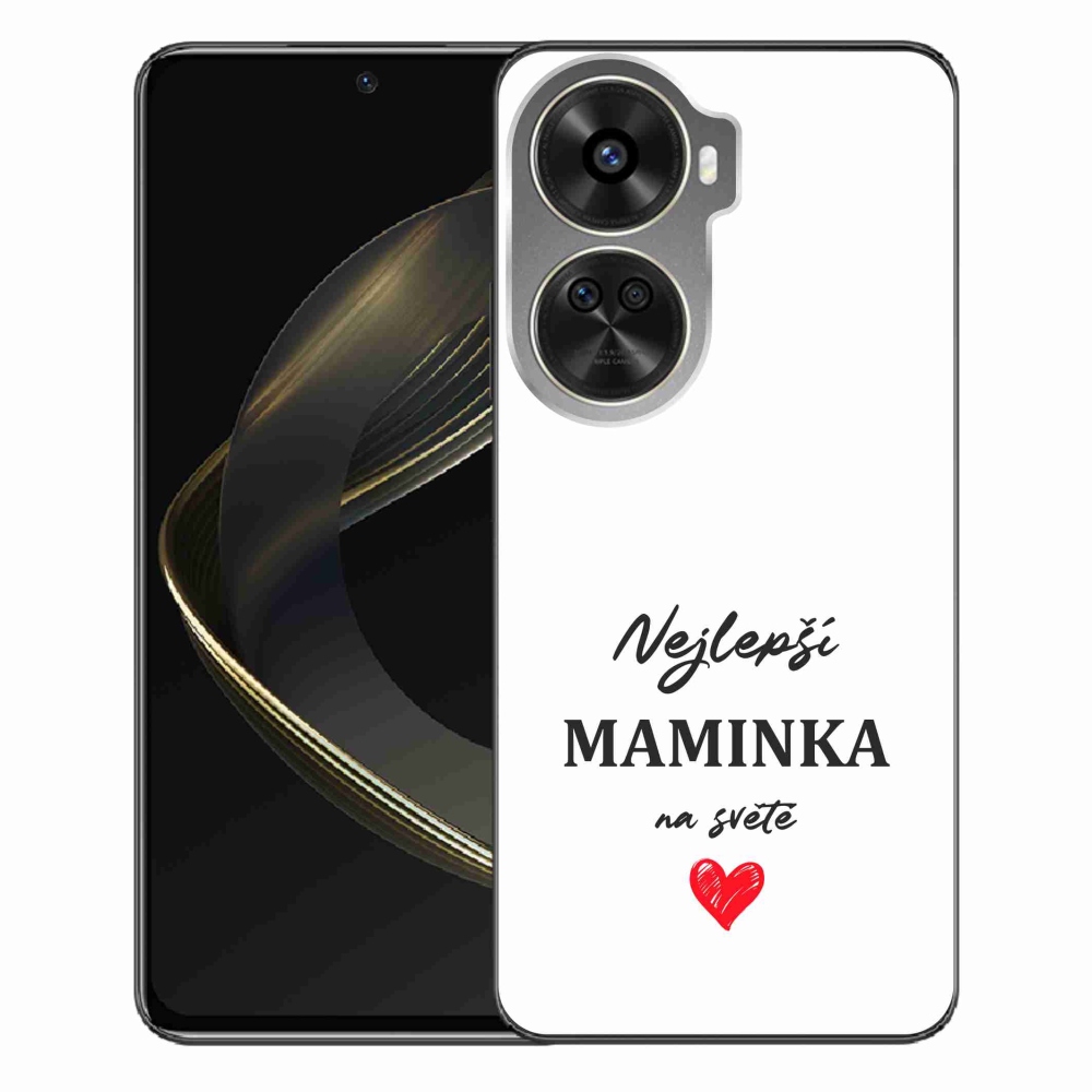 Gélový kryt mmCase na Huawei Nova 12 SE - najlepšia mamička 1 biele pozadie