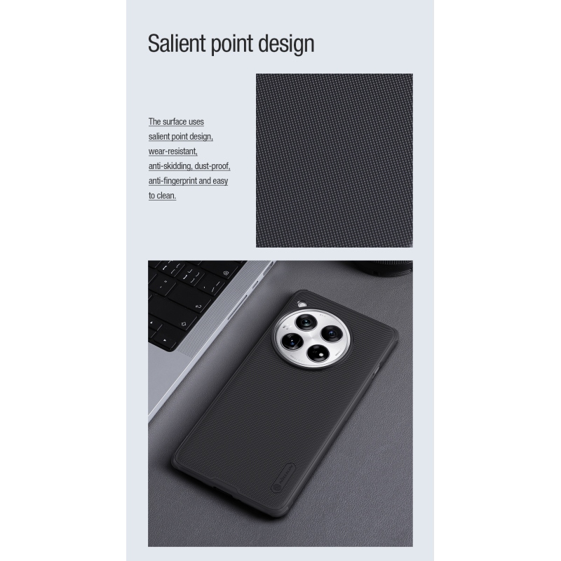 Nillkin Super Frosted PRE Magnetic Zadný Kryt pre OnePlus 12 Black