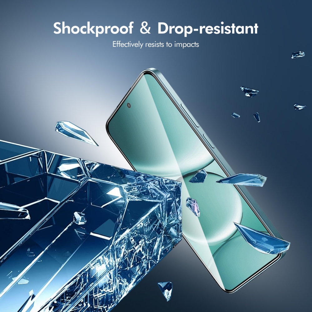 ENK celoplošné tvrdené sklo na mobil Xiaomi Redmi Note 15 Pro 5G s aplikačným rámčekom