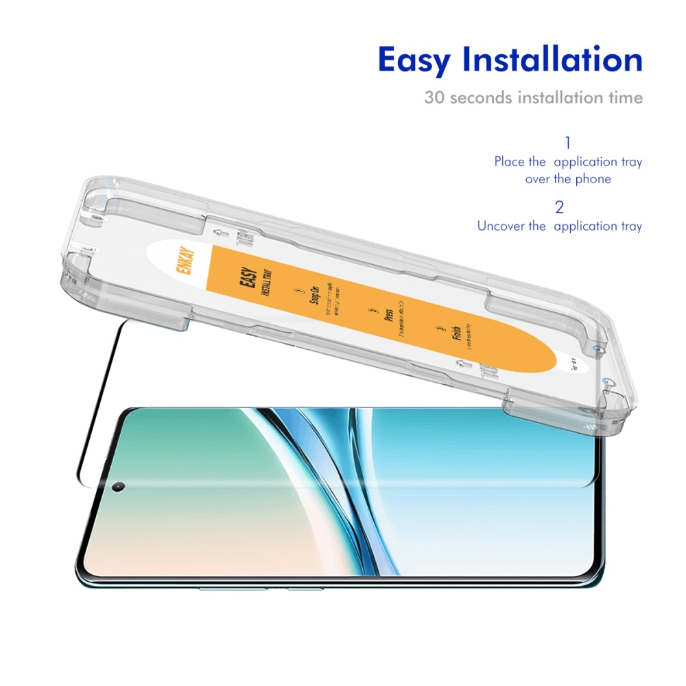 ENK celoplošné tvrdené sklo na mobil Xiaomi Redmi Note 15 Pro+ 5G s aplikačným rámčekom