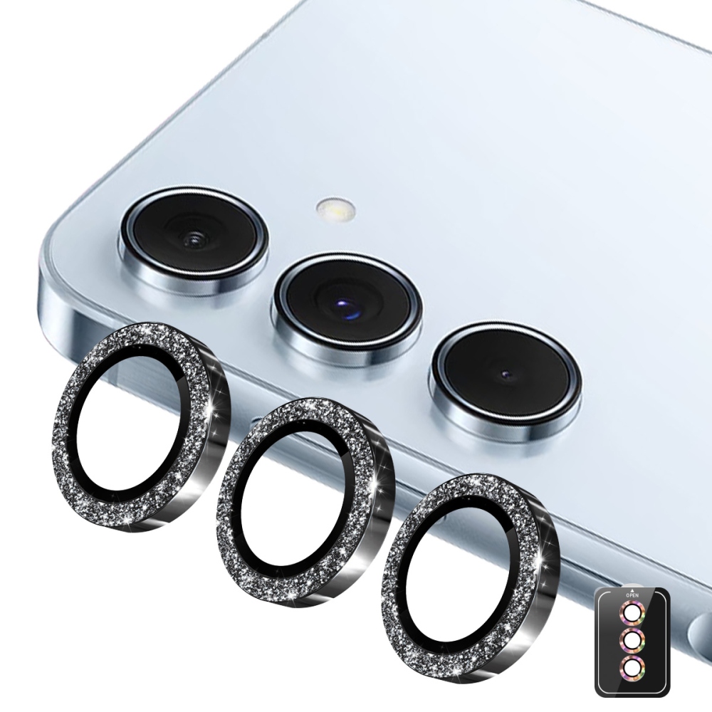 ENK Decor sklo šošovky fotoaparátu na Samsung Galaxy A37 5G/A57 5G (samostatné sklá) - čierne