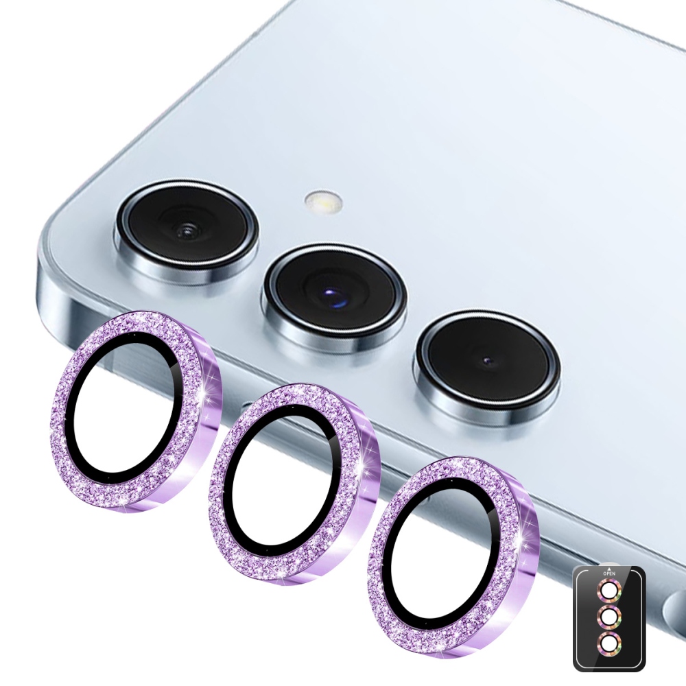 ENK Decor sklo šošovky fotoaparátu na Samsung Galaxy A37 5G/A57 5G (samostatné sklá) - fialové