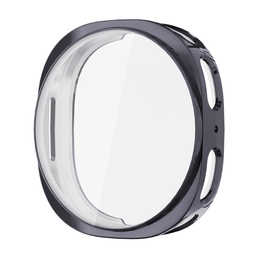 ENK Halfes gélové nasadzovacie puzdro s ochranným sklom na Samsung Galaxy Watch8 40mm - tmavofialové