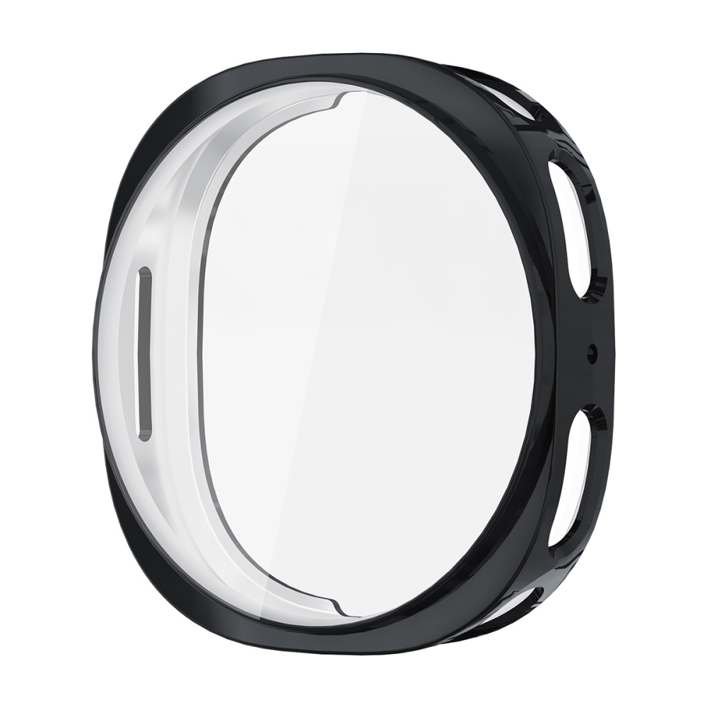 ENK overall gélové nasadzovacie puzdro s ochranným sklom na Samsung Galaxy Watch9 40mm/Watch8 40mm - čierne