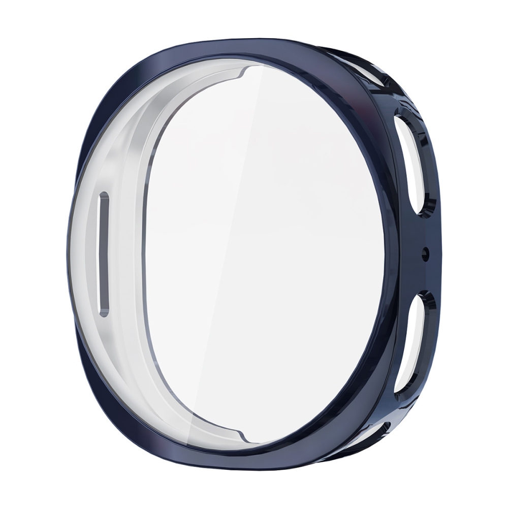 ENK overall gélové nasadzovacie puzdro s ochranným sklom na Samsung Galaxy Watch9 40mm/Watch8 40mm - tmavomodré
