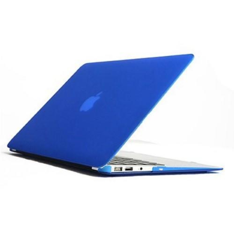 Ienky set matný plastový obal, chránič klávesnice a protiprachová zástrčka na MacBook Air 13.3 - tmavomodrý