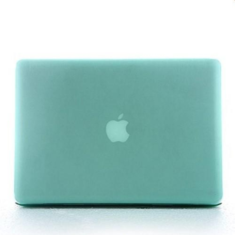 Ienky set matný plastový obal, chránič klávesnice a protiprachová zástrčka na MacBook Air 13.3 - zelený