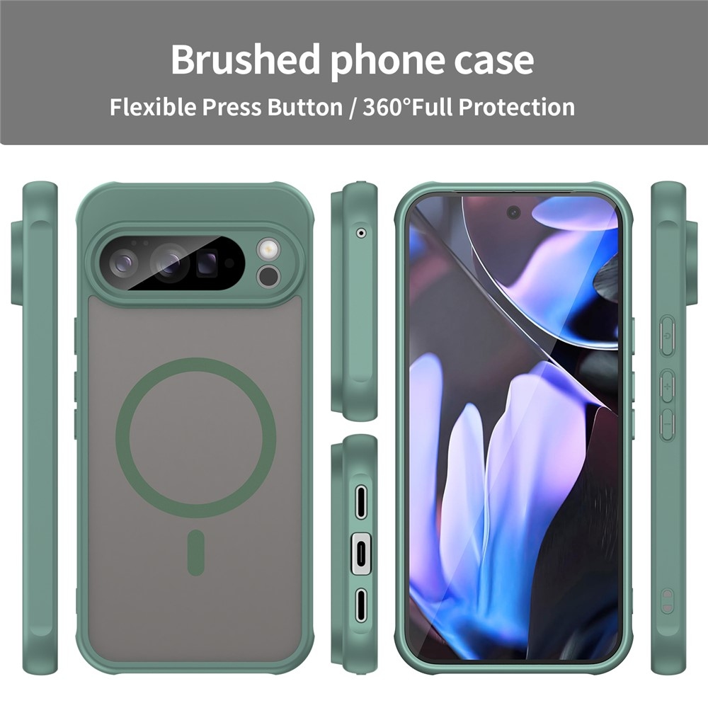 Case matný gélový obal s MagSafe na Google Pixel 10 Pro XL - zelený
