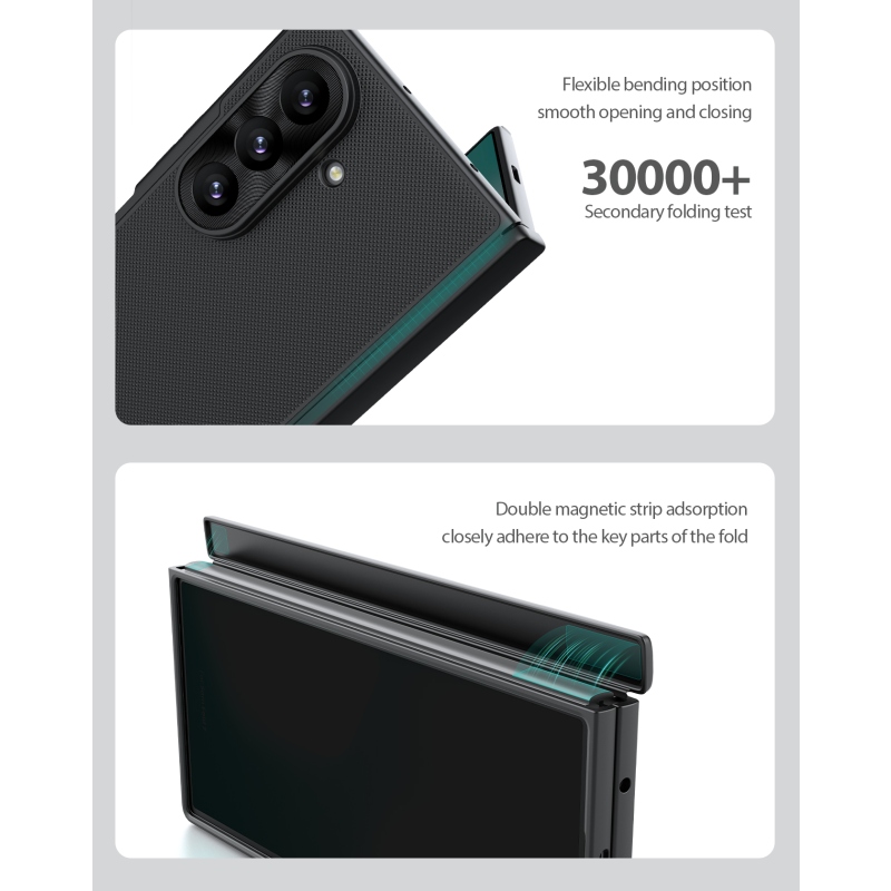 Nillkin Super Frosted FOLD Magnetic zadný kryt pre Samsung Galaxy Z Fold 8 Ultra Black