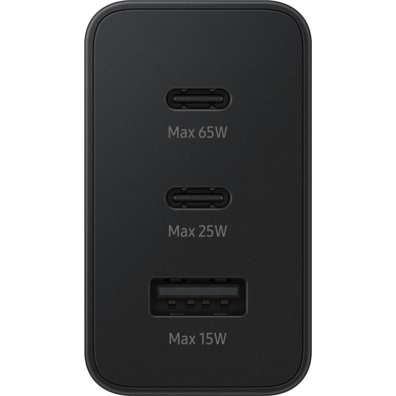 EP-T6530NBE Samsung Trio (2xUSB-C, 1xUSB-A) 65W Cestovná nabíjačka Black