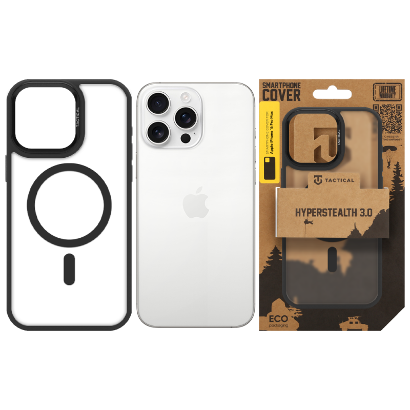 Tactical MagForce Hyperstealth 3.0 Puzdro pre Apple iPhone 16 Pro Max Asphalt