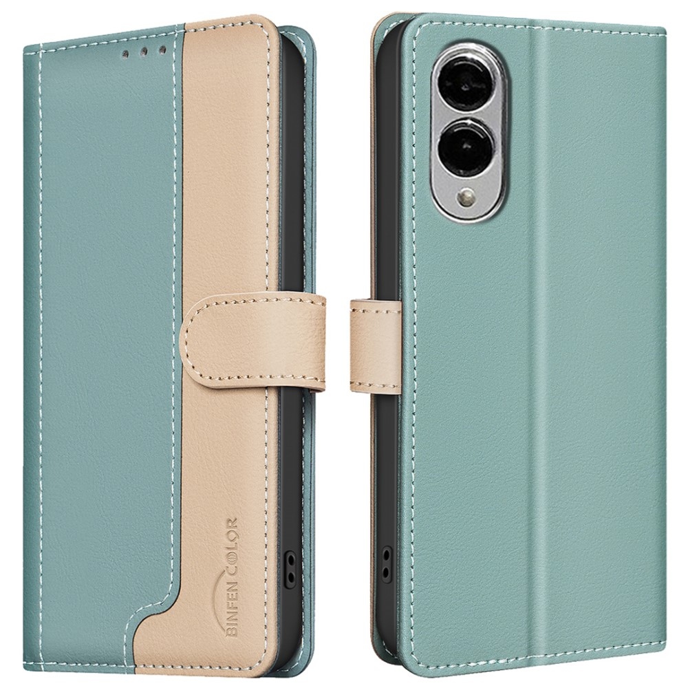 BNF DUO knižkové púzdro na Samsung Galaxy S25 Edge - zelené